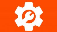 icon with gear and wrench